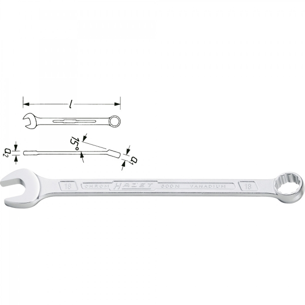 Hazet 600NA-1.1/2 SAE Combination Wrench