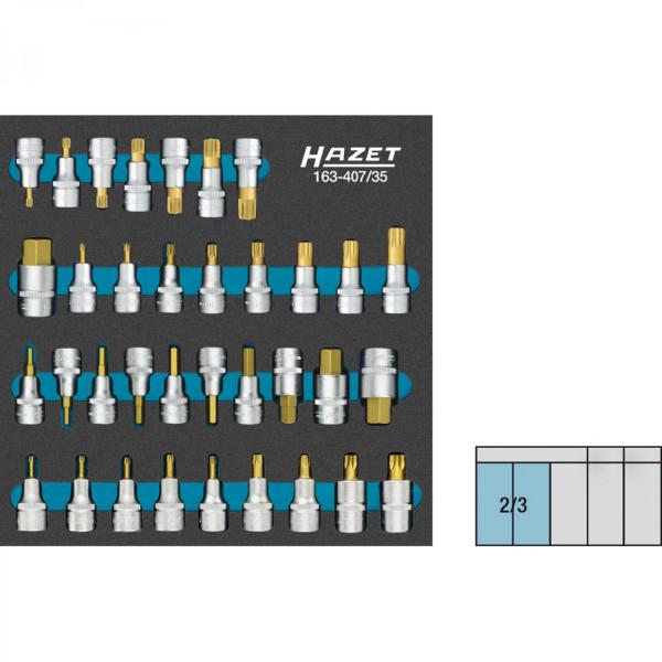 163-407/35 Screwdriver socket set