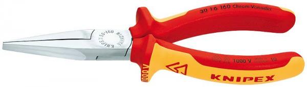 Knipex 3016160 Long Nose Pliers chrome plated 160 mm