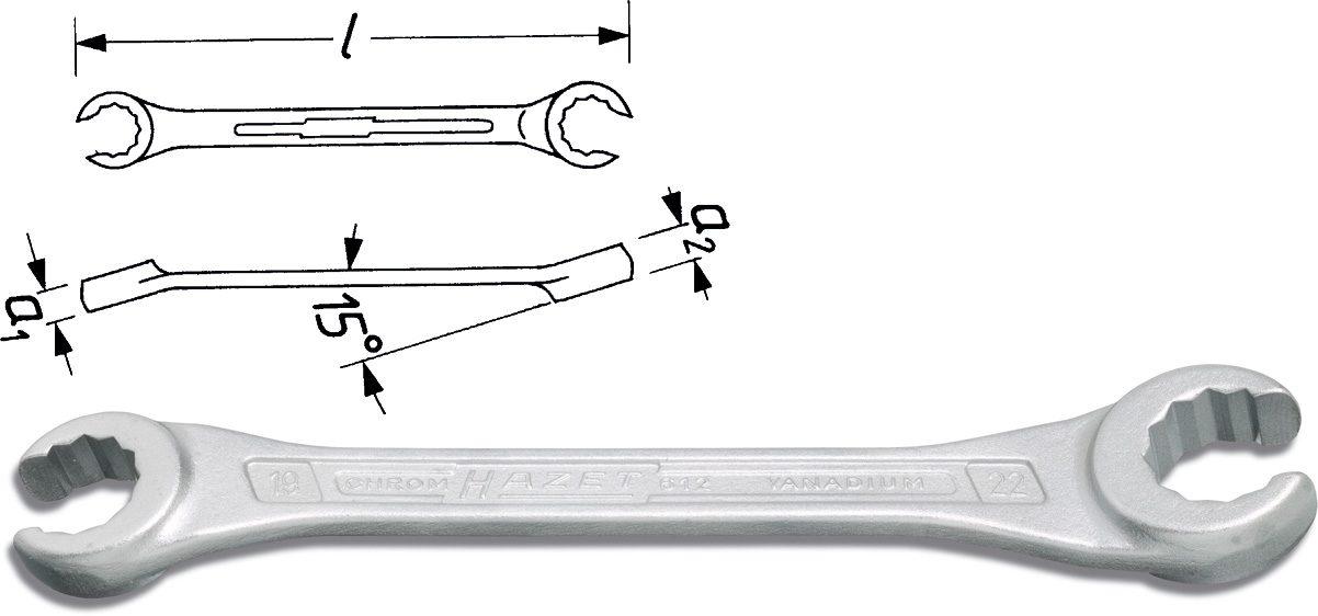 Hazet 612 Double Box End Wrenches