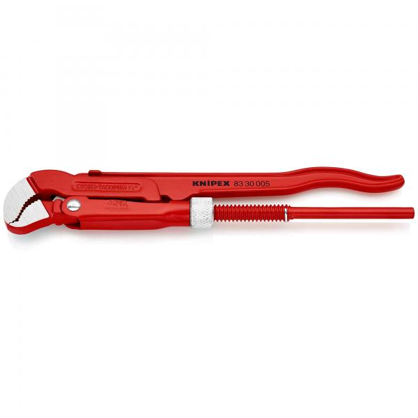 KNIPEX 8330 Pipe Wrench S-Type red powder-coated