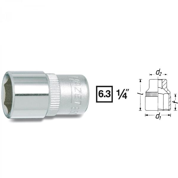 Hazet 850 1/4” Socket (6-Point)