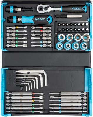 Hazet 2200SC-31 SmartCase screwdriver bit set, 59 pieces