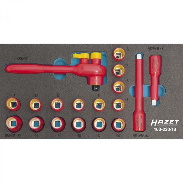 Hazet 163-230/18 3/8" VDE Socket Set