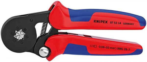 Knipex 975314 Self-Adjusting Crimping Pliers for End Sleeves (ferrules) burnished 180 mm
