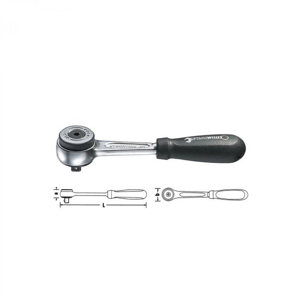 Stahlwille 3/8" fine tooth ratchet 411-2K