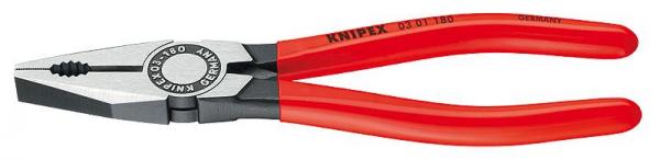 KNIPEX 0301 Combination Pliers plastic coated black atramentized