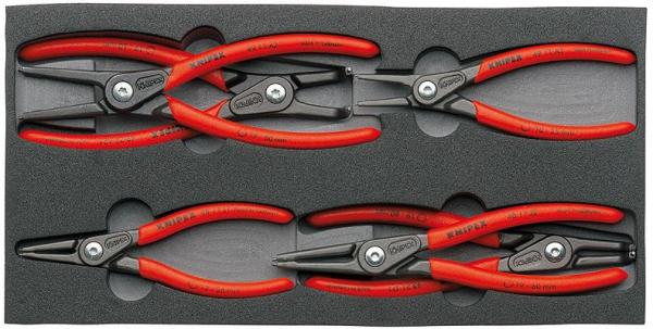 Knipex 002001V02 Circlip Pliers Set six precision circlip pliers in a foam tray