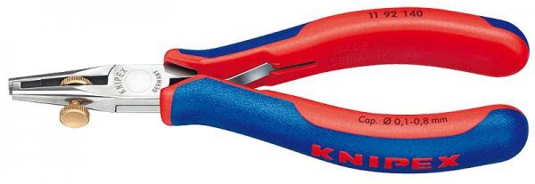 Knipex 1192140 Electronics Wire Stripper with multi-component grips 140 mm