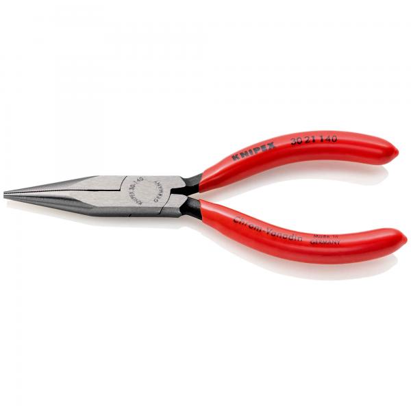 KNIPEX 3021 Long Nose Pliers plastic coated black atramentized