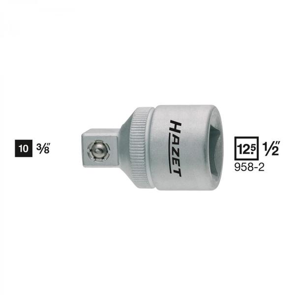 Hazet 958-2 Adapter 1/2” - 3/8"