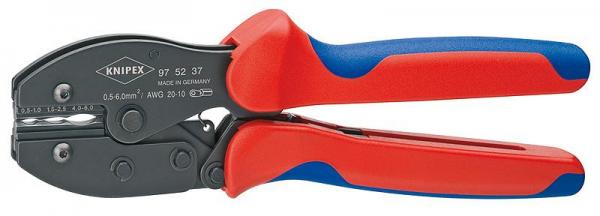Knipex 975237 KNIPEX PreciForce® Crimping Pliers burnished with multi-component grips 220 mm