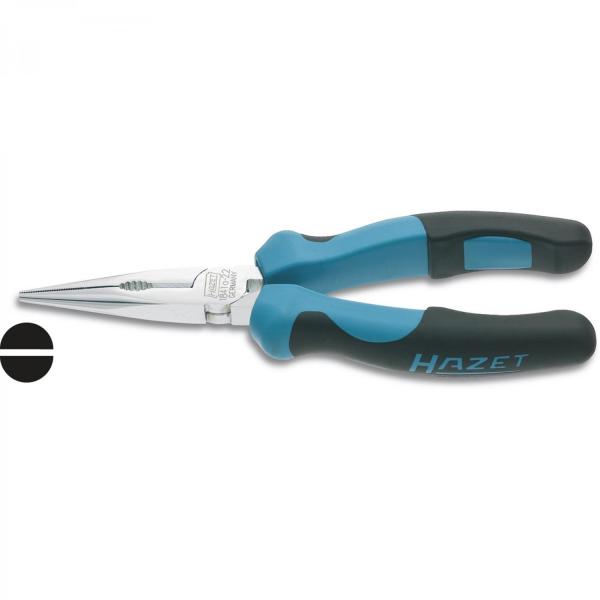 Hazet 1841A-22 Snipe Nose Pliers, bright chrome-plated