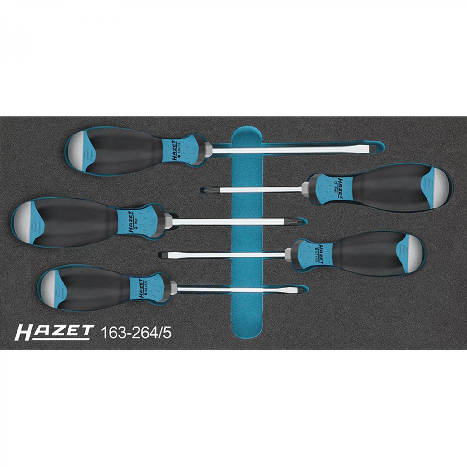 Hazet 163264/5 Screwdriver Set with Impact Cap Screwdriver Sets