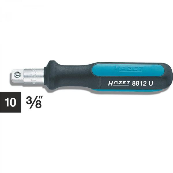 Hazet 8812U Spin Type Speeder · Square, solid 10 mm (3/8 inches) · l: 137 mm