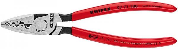 Knipex 9771180 Crimping Pliers for end sleeves (ferrules) plastic coated 180 mm