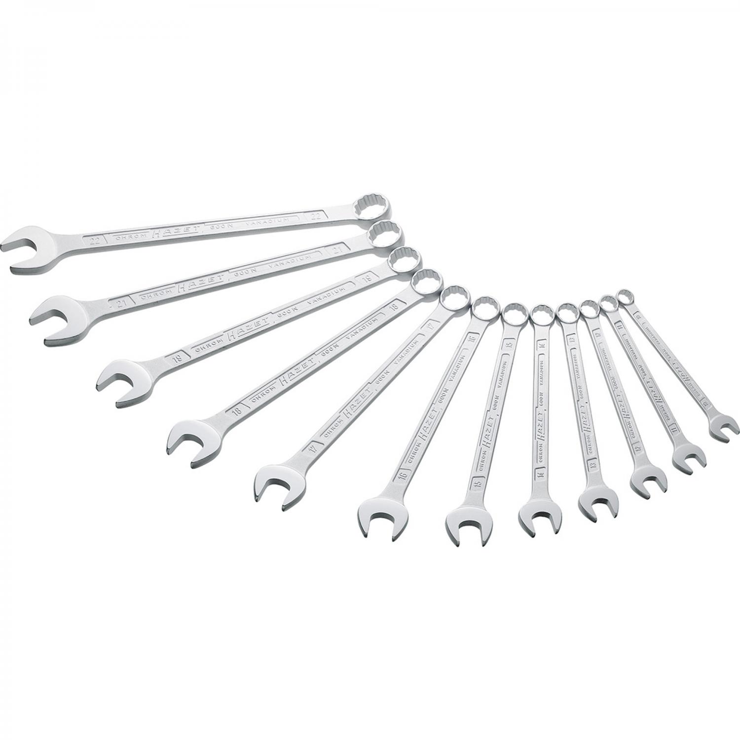 Hazet 600N/12N Combination Wrench Set 600N Metric Wrench Sets