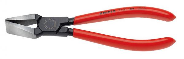 Knipex 9131180 Glass Breaking Pincer black atramentized plastic coated 180 mm