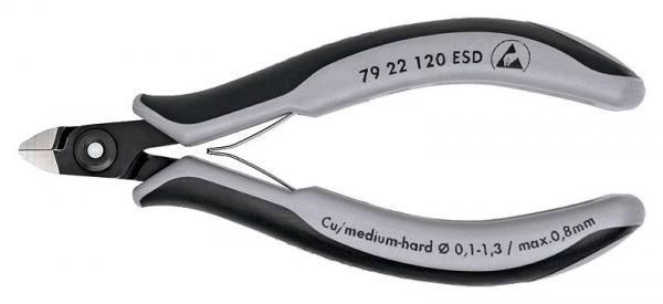 Knipex 7922120ESD Precision Electronics Side Cutter ESD burnished 120 mm