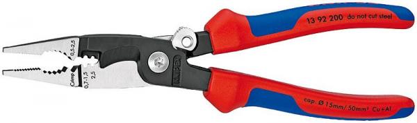 Knipex 1392200 Pliers for Electrical Installation black atramentized 200 mm