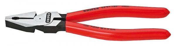 Knipex 0201180 High Leverage Combination Pliers black atramentized plastic coated 180 mm