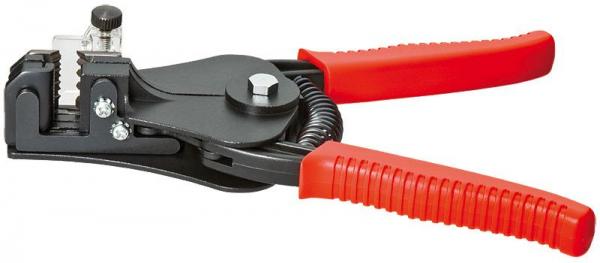 KNIPEX Insulation Stripper with adapted blades with plastic grips black lacquered 180 mm