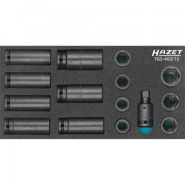 Hazet 163-463/15 1/2" impact socket set