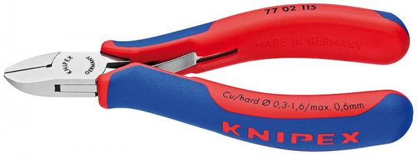 Knipex 7702115 Electronics Diagonal Cutter with multi-component grips 115 mm