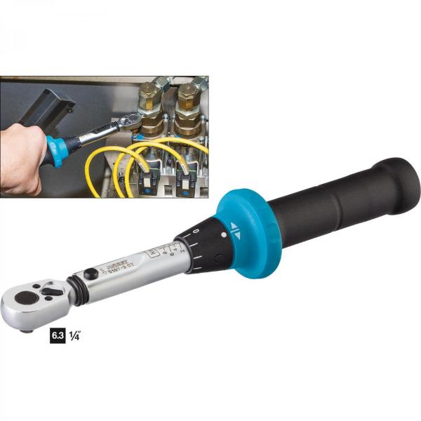 Hazet 5107-2CT Torque Wrench 1/4“ drive 1-9 Nm