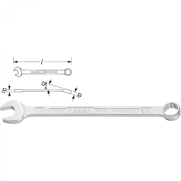 Hazet 600NA SAE Combination Wrenches