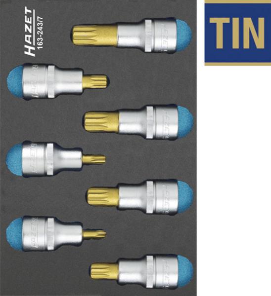 Hazet 163-243/7 XZN Screwdriver Socket Set