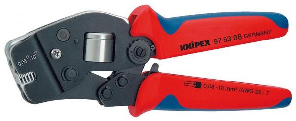 Knipex 975308 Self-Adjusting Crimping Pliers for End Sleeves (ferrules) burnished 190 mm