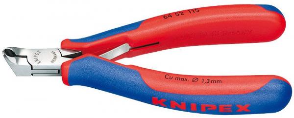 Knipex 6452115 Electronics End Cutting Nipper with multi-component grips 115 mm