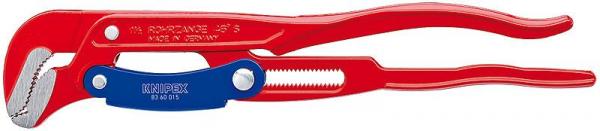 Knipex 8360015 Pipe Wrench S-Type with rapid adjustment red powder-coated 420 mm