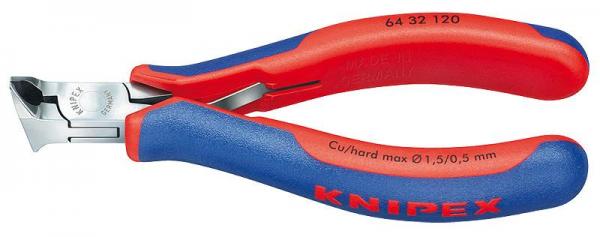 Knipex 6432120 Electronics End Cutting Nipper with multi-component grips 120 mm