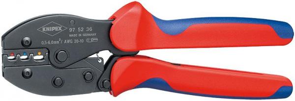 Knipex 975236 KNIPEX PreciForce® Crimping Pliers burnished with multi-component grips 220 mm