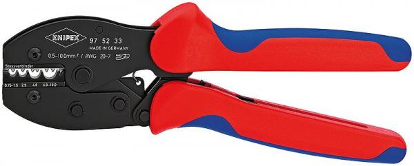 Knipex 975233 KNIPEX PreciForce® Crimping Pliers burnished with multi-component grips 220 mm