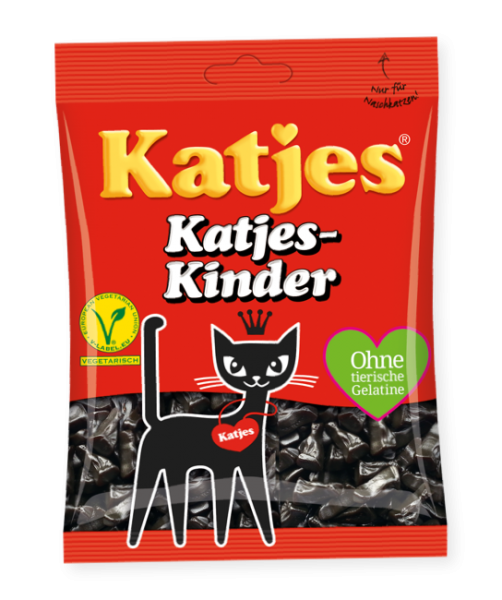 Katjes Katzenkinder licorice kittens Vegetarian 200 gr