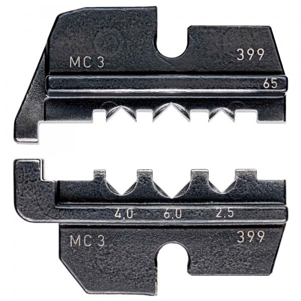 Knipex 974965 Crimping dies for solar cable connectors MC3 (Multi-Contact)