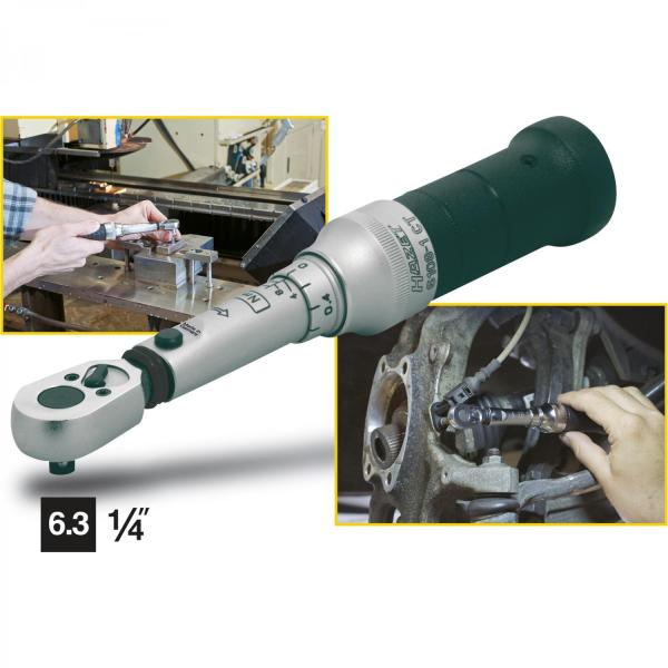 Hazet 6108-1CT Torque Wrench 1/4“ drive 2-10 Nm