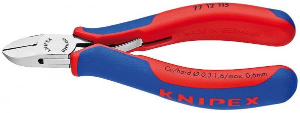 Knipex 7712115 Electronics Diagonal Cutter with multi-component grips 115 mm