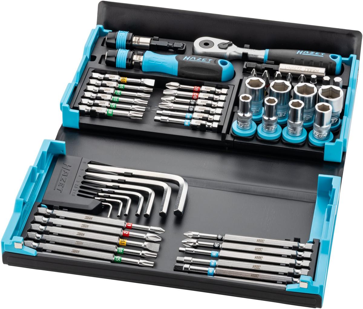 Hazet 2200SC-31 SmartCase screwdriver bit set, 59 pieces