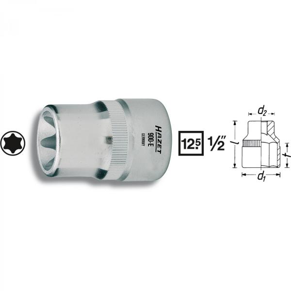 Hazet 900-E24 1/2“ drive TORX® socket