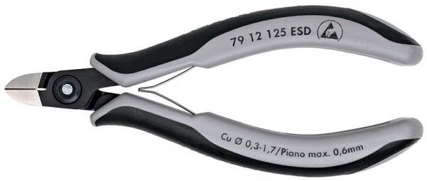 Knipex 7912125ESD Precision Electronics ESD burnished 125 mm | Electronics pliers and tweezers | | Tools by Brand | Jens Tools
