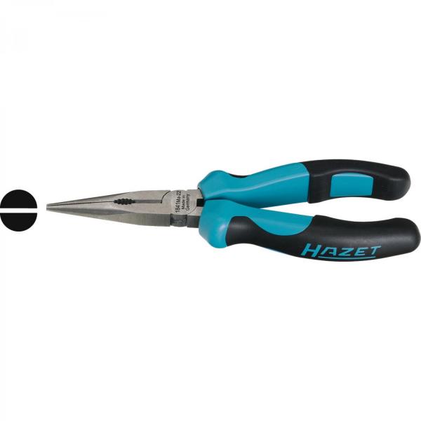 Hazet 1841MA-22 Snipe Nose Pliers, sand-blasted, polished