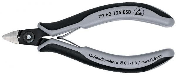 Knipex 7962125ESD Precision Electronics Side Cutter ESD burnished 125 mm