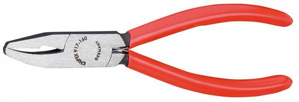 Knipex 9171160 Glass Nibbling Pincer black atramentized plastic coated 160 mm