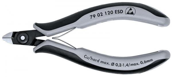 Knipex 7902120ESD Precision Electronics Side Cutter ESD burnished 120 mm