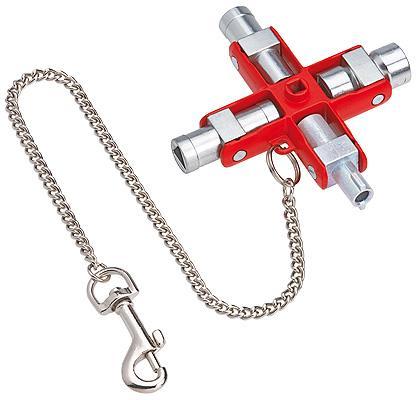 Knipex 001106 Universal Key for all standard cabinets and shut-off systems 90 mm