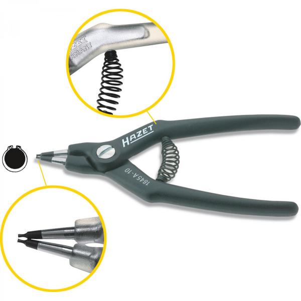 Hazet 1845A Circlip Pliers for Outside Lockrings